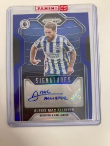 PANINI PL PRIZM 21/22 ALEXIS MACALLISTER BRIGHTON & HOVE ALBION AUTOGRAPH BLUE for sale on Ebay