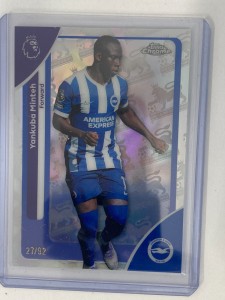 TOPPS PREMIER LEAGUE CHROME 2026 TANKUBA MONTEH BRIGHTON PL RETROFRACTOR 27/92. for sale on Ebay