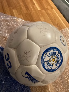 Leeds United Signed Football - Probably 1988/89 for sale on Ebay