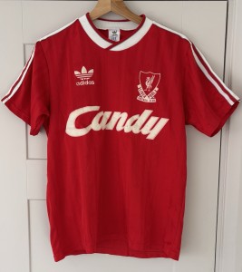 Very rare Vintage 1988 Liverpool candy home shirt Size Medium 38”-40” for sale on Ebay