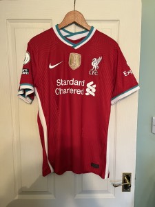 Liverpool 2020/21 home shirt. Adults Large. Virgil. SEE DESCRIPTION.  for sale on Ebay
