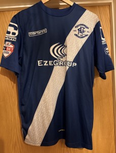 2015-16 Match Worn Birmingham City #15 Vaughan 140years Anniversary Home Shirt for sale on Ebay