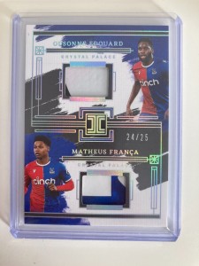 PANINI IMPECCABLE 23/24 EDOUARD / FRANCA CRYSTAL PALACE DUAL RELIC 24/25. for sale on Ebay