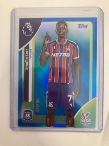 TOPPS PREMIER LEAGUE 2026 ISMAILA SARR CRYSTAL PALACE BLUE 19/150. for sale on Ebay