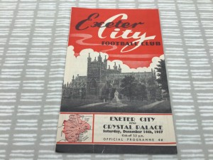 Exeter City v Crystal Palace 1957/58 Division 3 South - 14th December 1957 for sale on Ebay