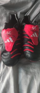 Signed Stephen Carr Match Worn Football Boots for sale on Ebay