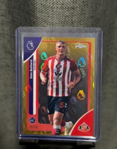 2026 Topps Chrome Premier League Logofractor Dan Ballard Gold /50 Sunderland RC for sale on Ebay