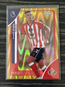 Granit Xhaka 19/50 Raywave Topps Chrome 2026 Sunderland for sale on Ebay
