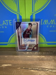 Topps Chrome Premier League Aston Villa Ben Broggio Auto Rookie Card R.C. for sale on Ebay