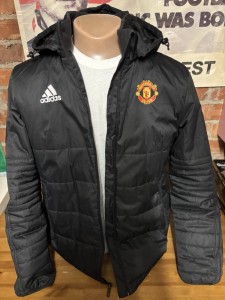 ADIDAS MANCHESTER UNITED MAN UTD STADIUM COAT JACKET ADULT LARGE for sale on Ebay