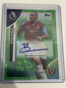 Topps 2026 Premier League Bobby Zamora 82/99 Autograph Card West Ham United for sale on Ebay