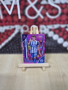 Yasin Ayari (BRIGHTON) Topps PL Chrome 2026 'PINK WAVE REFRACTOR' #167/250 for sale on Ebay