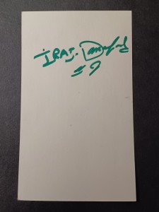 Iraj Danaeifard Signed Index Card - Tulsa Roughnecks for sale on Ebay