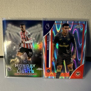 Gustavo Nunes Topps Chrome PL 2026 Brentford Monday Night Lights Raywave RC for sale on Ebay