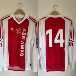 Original Ajax 2003 Home Football Shirt w/ 14 L/S SMALL ADIDAS RARE for sale on Ebay
