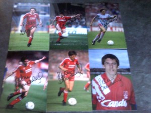 Signed Peter Beardsley Liverpool Photographs x 6 for sale on Ebay
