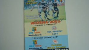 MKS ODRA WODZISLAW v SSA WIDZEW LODZ MARCH 2003 for sale on Ebay