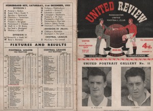 1955/56 MANCHESTER UNITED V MANCHESTER CITY LEAGUE NUMBER 13 for sale on Ebay