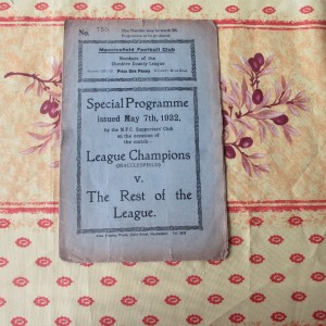 Macclesfield (Champions) v Rest of Cheshire County Lge 1931/2 for sale on Ebay