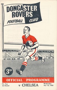 Doncaster Rovers v Chelsea (1st season League Cup) 1960/1961 for sale on Ebay