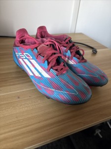 Adidas F50 Pro FG Boots Size UK 8  Solar Blue/Pink for sale on Ebay