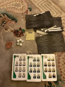 Vintage Subbuteo teams plus other bits for spares  for sale on Ebay