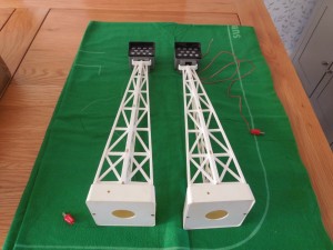 HW SUBBUTEO FOOTBALL  SET C101 C 101 A PAIR OF 2 FLOODLIGHTS for sale on Ebay