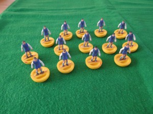 HW SUBBUTEO RUGBY HAND PAINTED 14 PLAYER TEAM SUPERBLY DONE UNKNOWN TEAM for sale on Ebay