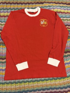 TOFFS Retro Manchester United 1963 Fa Cup Shirt Long Sleeved Size UK Xl for sale on Ebay