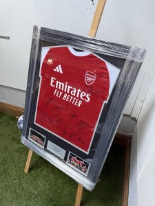 Arsenal FC 2025/2026 Squad Signed Shirt With COA for sale on Ebay