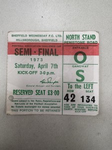 1973 FA CUP semifinal ticket Arsenal v Sunderland for sale on Ebay