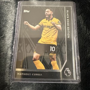 Topps Premier League 25/26 - Black Edge Edition - Matheus Cunha Wolves for sale on Ebay
