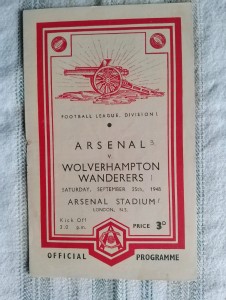 1948/9 Arsenal v Wolves League Division 1 Programme. for sale on Ebay