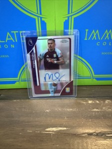 Topps Chrome Premier League Aston Villa Morgan Rogers Auto for sale on Ebay