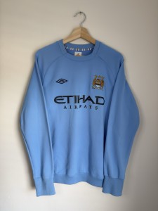 Original Manchester City 2009 Football Sweatshirt LARGE UMBRO for sale on Ebay
