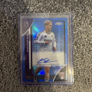 Topps Chrome Premier League 2026 Emile Smith Rowe Fulham Blue Autograph /150 for sale on Ebay