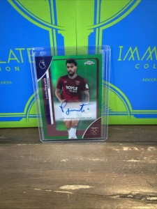 Topps Chrome Premier League West Ham Lucas Paqueta Auto 59/99 for sale on Ebay