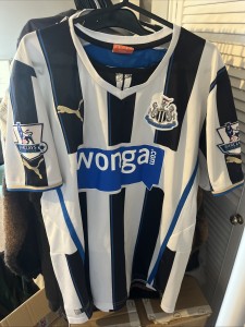 Newcastle 2013/14 Home Shirt - Santon - Medium for sale on Ebay