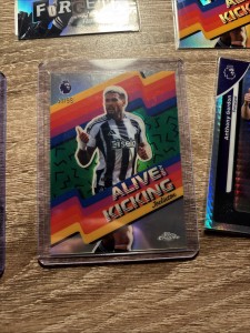 Joelinton Insert /99 Tonali /99 + Newcastle Topps Chrome Premier League 2026 for sale on Ebay
