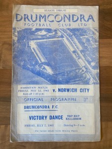 Drumcondra V Norwich City programme, 12 May 1961 for sale on Ebay