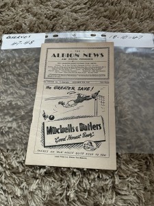 1947 West Bromwich Albion Reserves V Manchester City Reserves for sale on Ebay