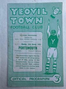 1954-55 - Yeovil Town V Portsmouth - 14th March 1955 for sale on Ebay