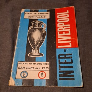 INTER MILAN V LIVERPOOL 1964/65 EUROPEAN CUP SEMI FINAL FOOTBALL PROGRAMME for sale on Ebay