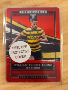 William Troost-Ekong /13 Stainless Stars Watford 2021-22 Panini Impeccable for sale on Ebay