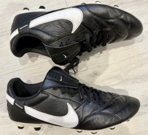 Nike Premier III FG Leather Football Boots UK Size 8 AT5889-010 Black & White for sale on Ebay