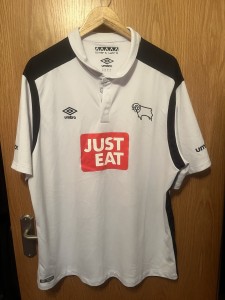 Derby County 2016/2017 Home Football Shirt Top Jersey 3XL XXXL Mens Umbro for sale on Ebay