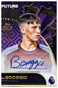 Ben Broggio RC Auto /50 2025-26 Topps Gold Premier League Aston Villa for sale on Ebay