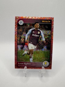Leon Bailey Rose Gold Speckle /250 2024-25 Topps Merlin UCC Aston Villa for sale on Ebay