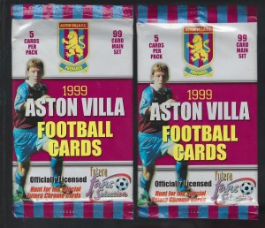 FUTERA 1999 FANS SELECTION  - 2x FACTORY SEALED  ASTON VILLA  PACKETS for sale on Ebay