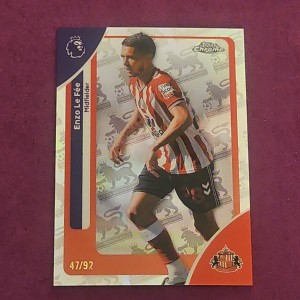 Topps Chrome Premier League 2026 Enzo Le Fee /92 Logo Fractor Sunderland  for sale on Ebay